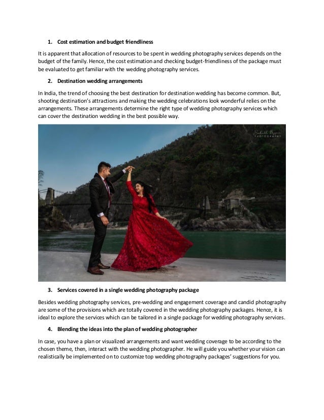 Top 5 Factors To Consider For Selecting Wedding Photography Packages