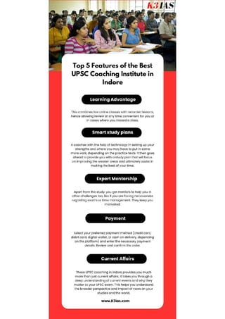 Top 5 Features of the Best UPSC Coaching in Indore K3 IAS.pdf