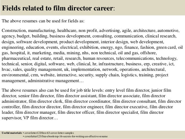 top 5 film director cover letter samples film cover letter