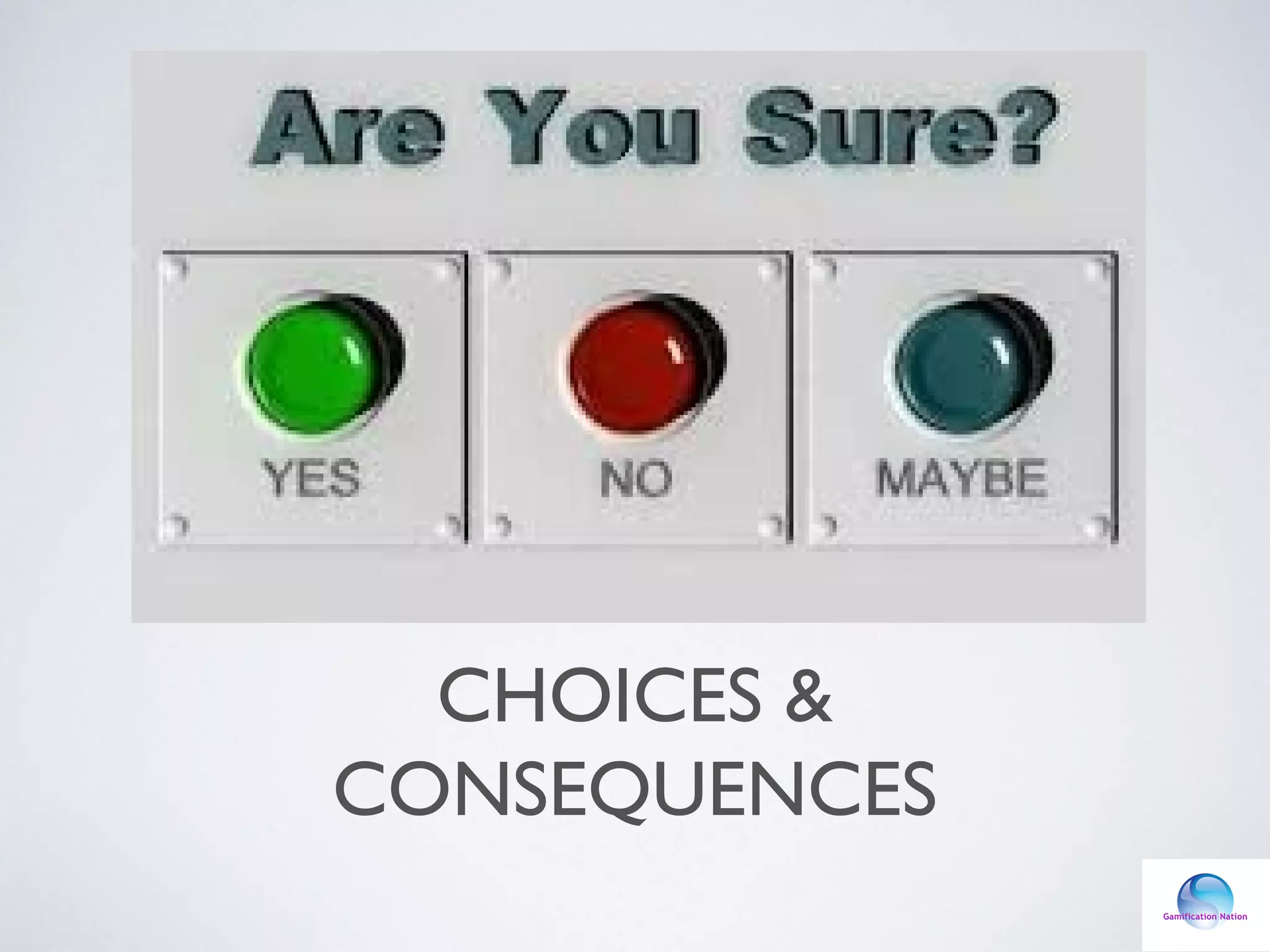 CHOICES &
CONSEQUENCES