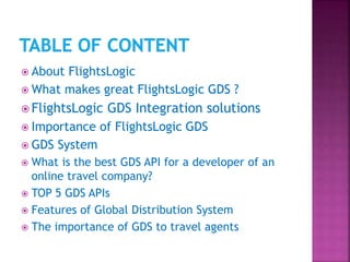 Gds Types Top 5 gds api for your travel business globally | PPTX