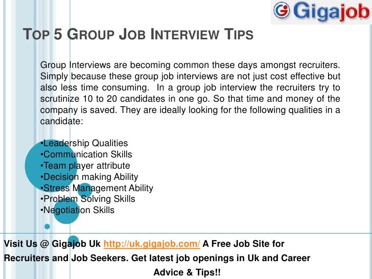 interview tips for job seekers