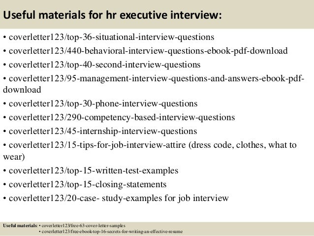 cover letter for hr executive mersn proforum co