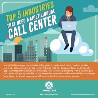 Top 5 industries that need a multilingual call center
