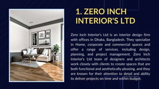 Top 5 Interior Design Company in Dhaka | PPTX