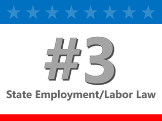 z
z
State Employment/Labor Law
 