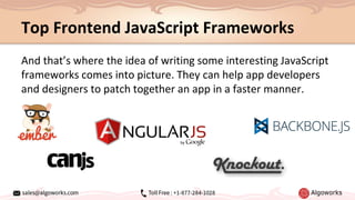 Top 5 Javascript Frameworks for Web and Mobile App Development | PPT