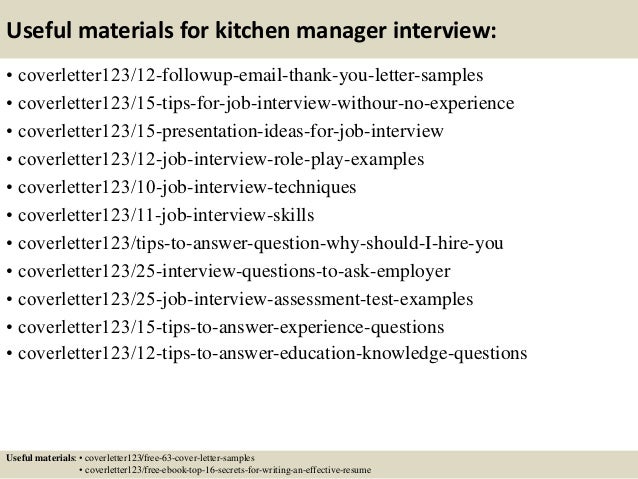 Top 5 kitchen manager cover letter samples Top 5 kitchen manager cover letter samples