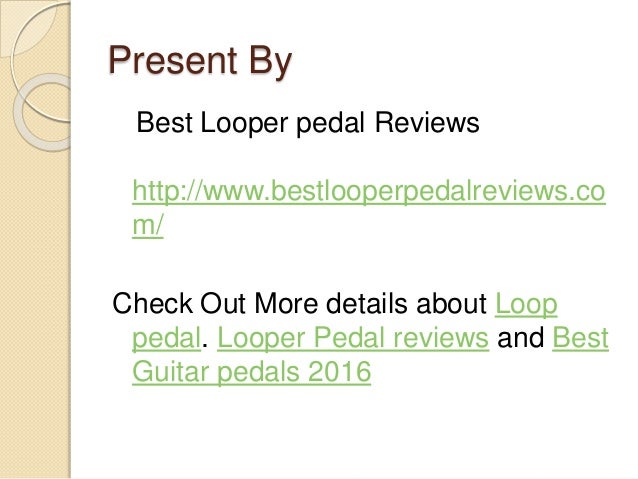 Looper Pedal Comparison Chart