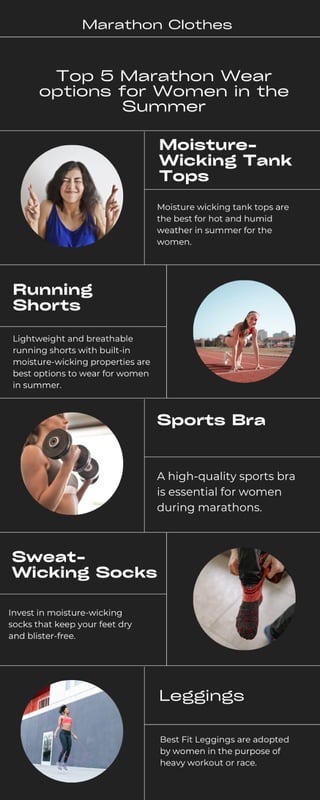 Top 5 Marathon Wear Options for Women in the Summer.