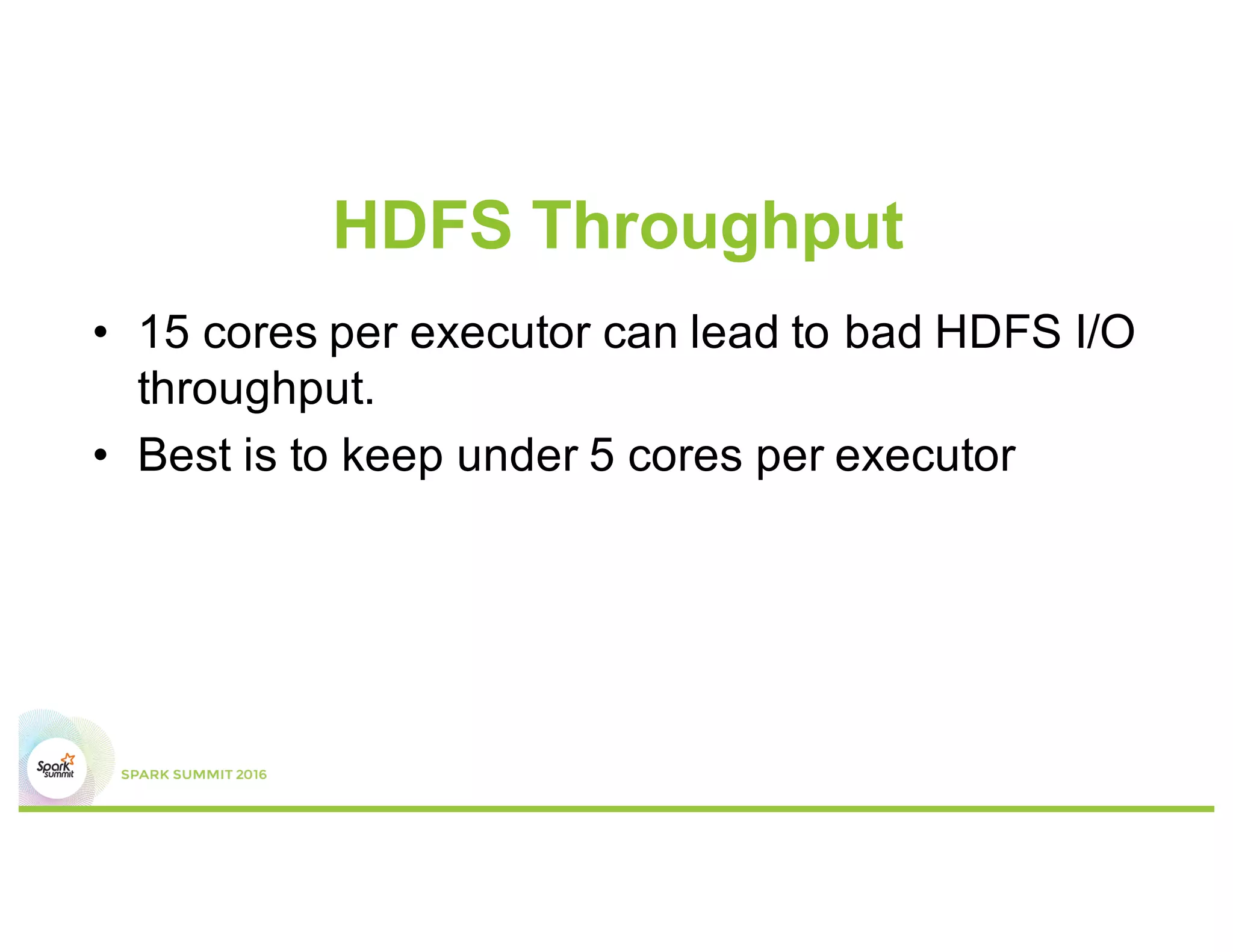 #2 YARN AM needs a core: Cluster
mode
 