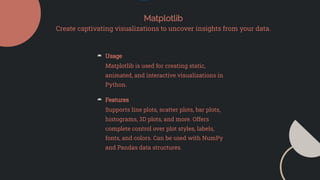 Top 5 Python Modules for Data Analytics | PPT
