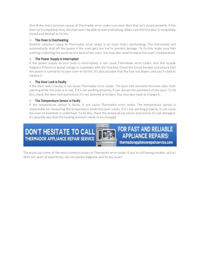 Top 5 Most Common Causes of Thermador Error Codes Flashing Lights.pdf