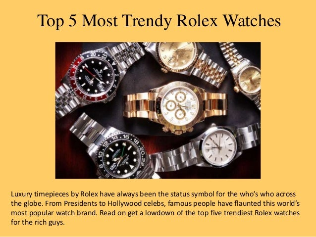 top 5 rolex watches
