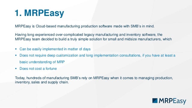 manufacturing production software