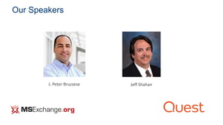 Confidential2
Our Speakers
J. Peter Bruzzese Jeff Shahan
 