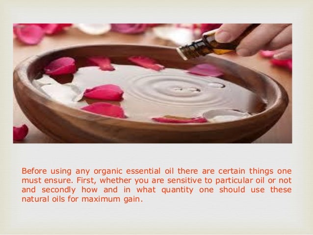 Top 5 organic essential oils