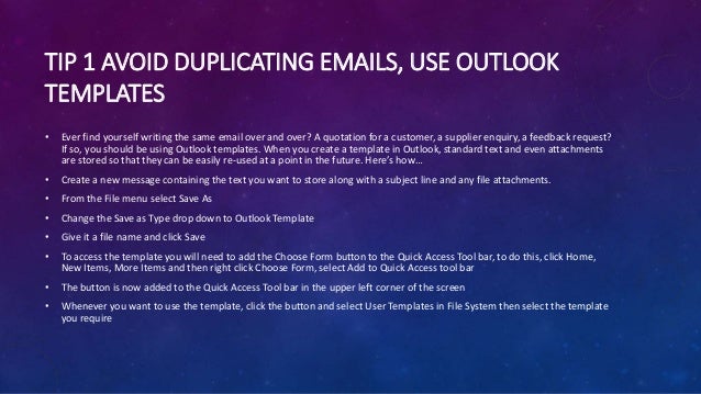 top 5 outlook time saving tips of 2016 where are outlook templates stored