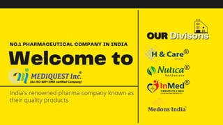Top 5 pharma pcd company in india
