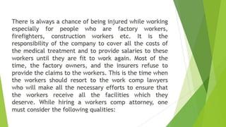 Top 5 Qualities to Look For In a Workers Comp Attorney