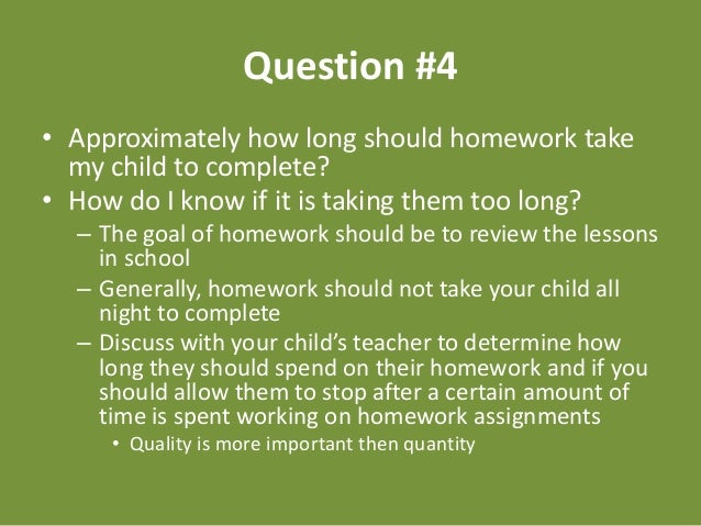 questions to ask for homework