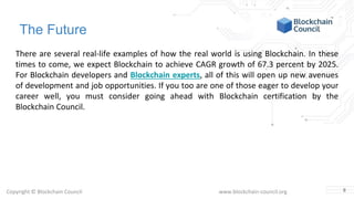 Top 5 real world applications of blockchain | PPT