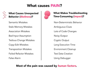 The First Mistake
Our biggest problem
“Well, we know we’ve got
a quality problem right?”
“The problem is we don’t have
enough test automation!”
What’s the mistake we made?
 
