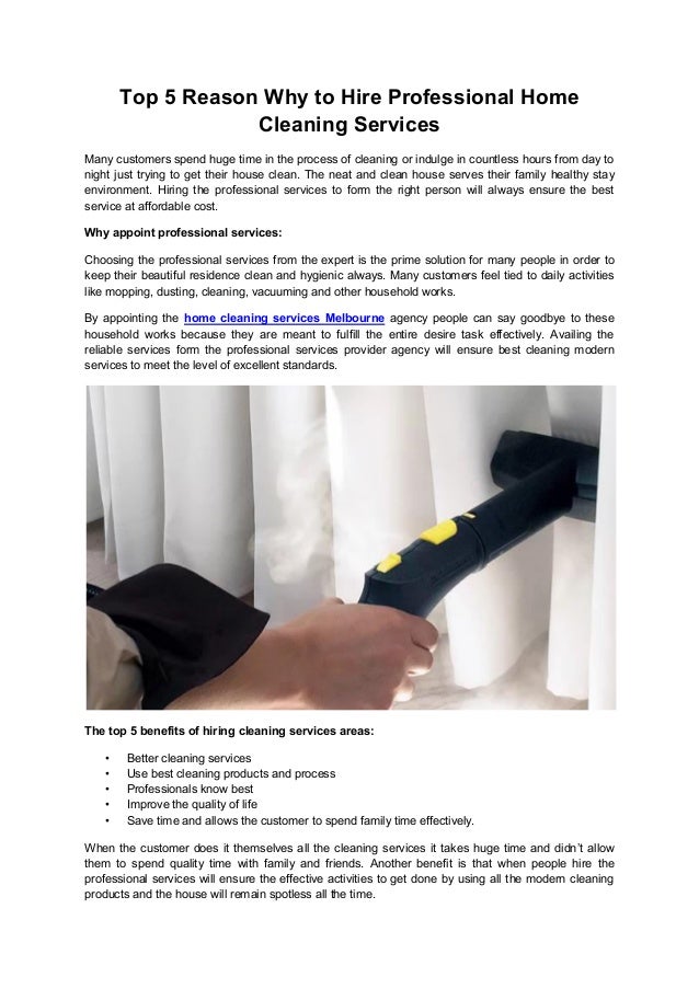 top 5 reason why to hire professional home cleaning services the best cleaning services