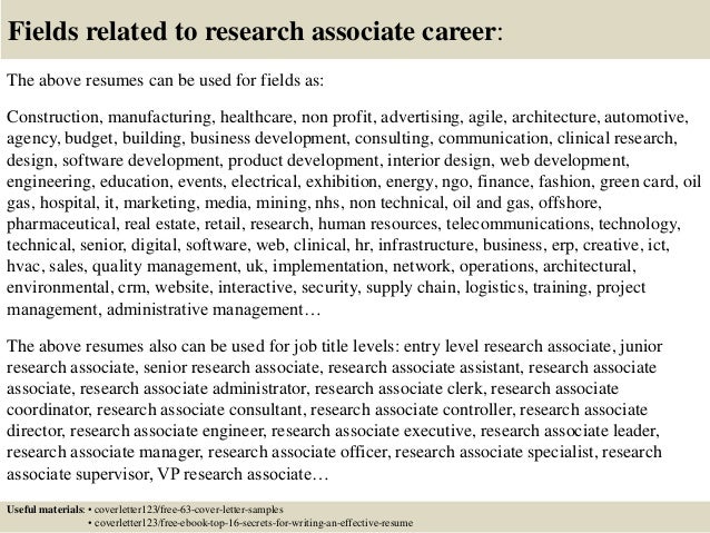 resume clinical research manager samples