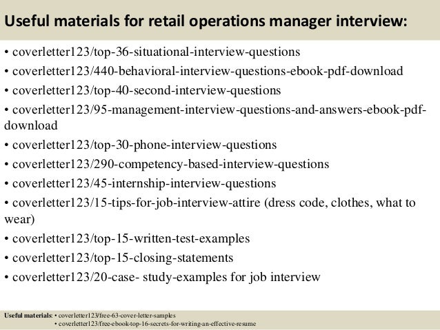retail operations manager magdalene project org operation manager interview questions