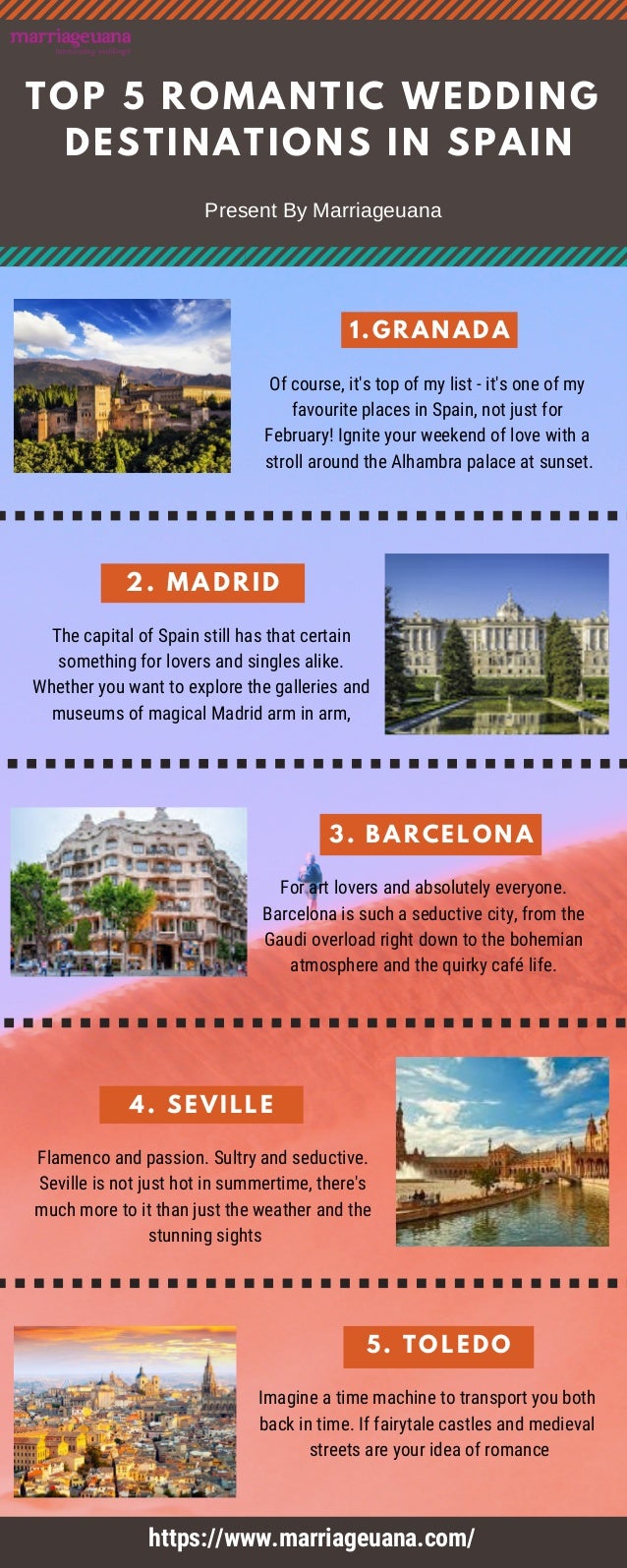 Top 5 Romantic Wedding Destinations In Spain