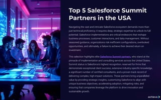 Top 5 Salesforce Summit Partners in the USA | PDF