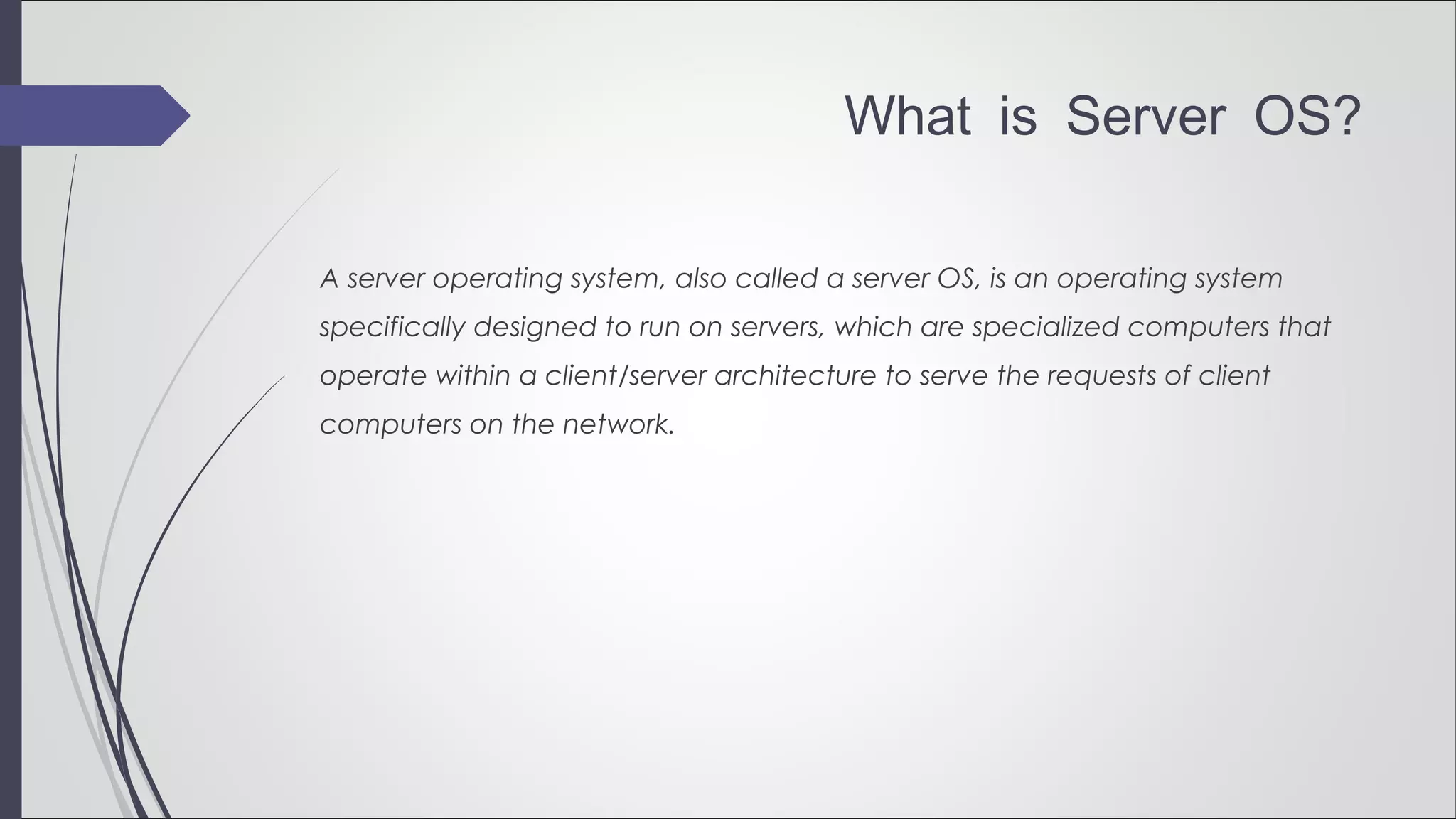 Top 5 Server Operating Systems | PPT | Operating Systems | Computer ...