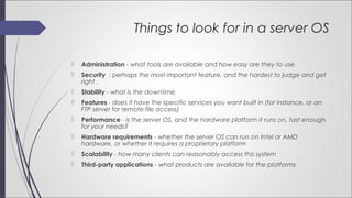 Top 5 Server Operating Systems | PPT