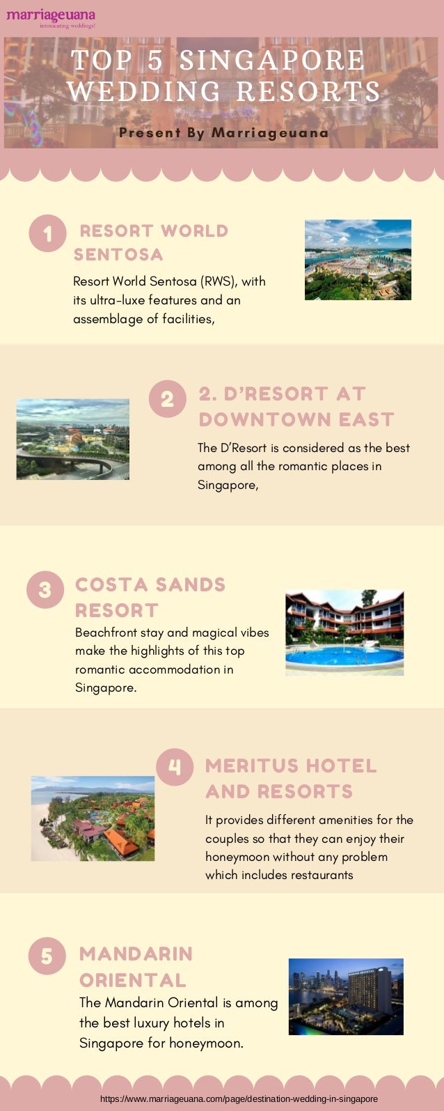 Top 5 Singapore Wedding Resorts