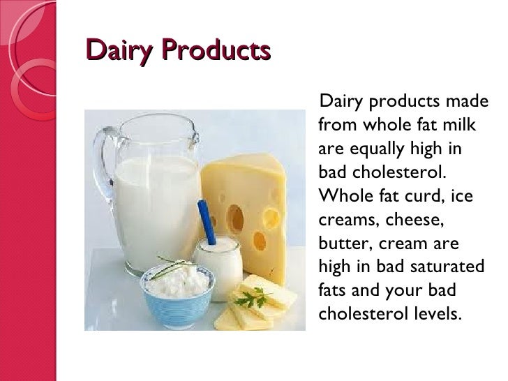 Top 5 sources of cholesterol