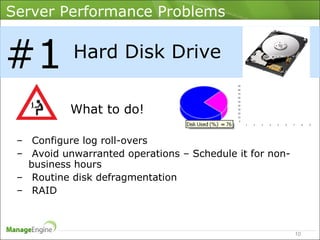 Top 5 server performance problems and how to resolve them using ...