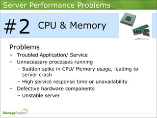 Top 5 server performance problems and how to resolve them using ...