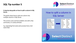 Top 5 SQL Tips and Timesaver 2023, our most popular posts | PPTX ...
