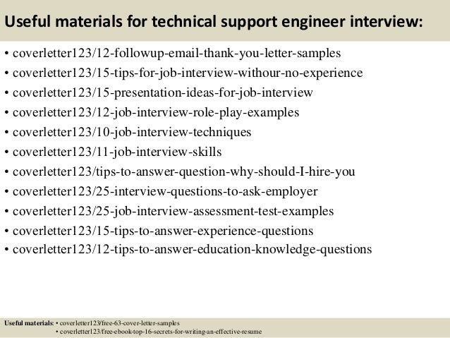 top 5 technical support engineer cover letter samples cover letter for technical support engineer