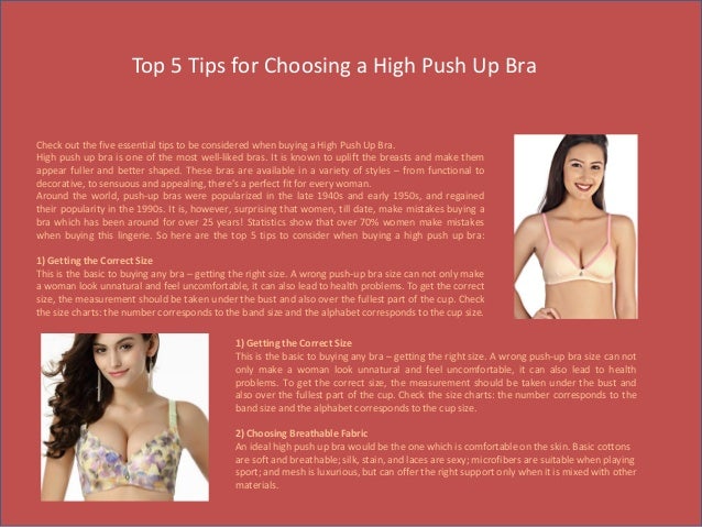 high push up bras