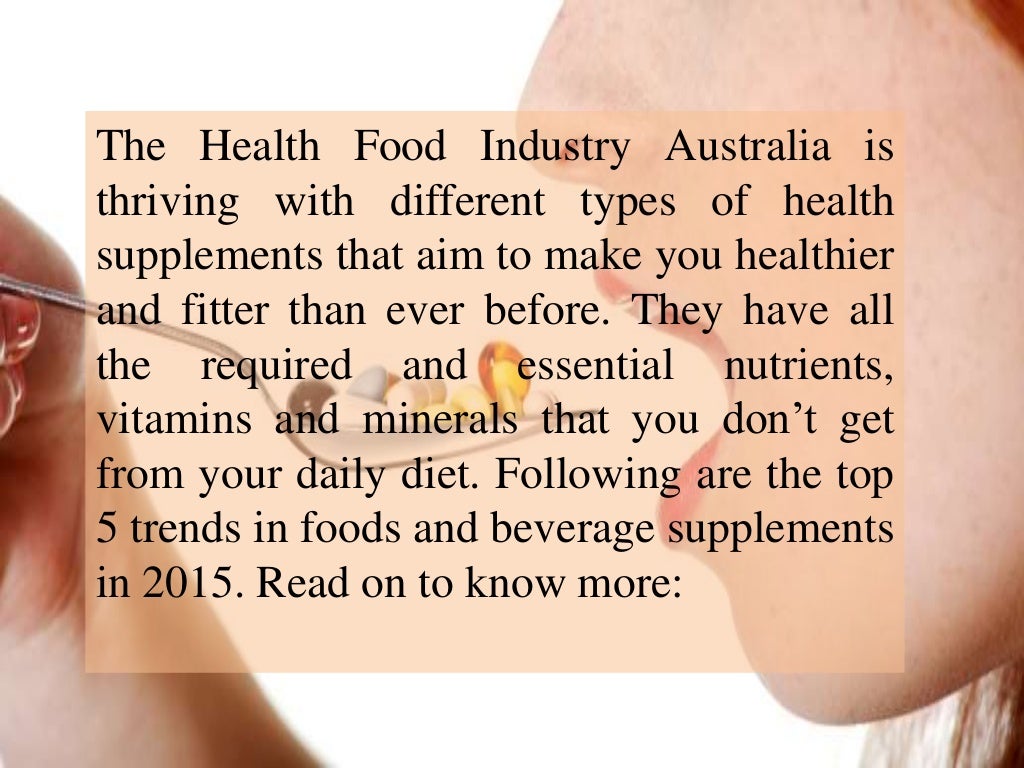 Top 5 Trends In Health Food Industry Australia
