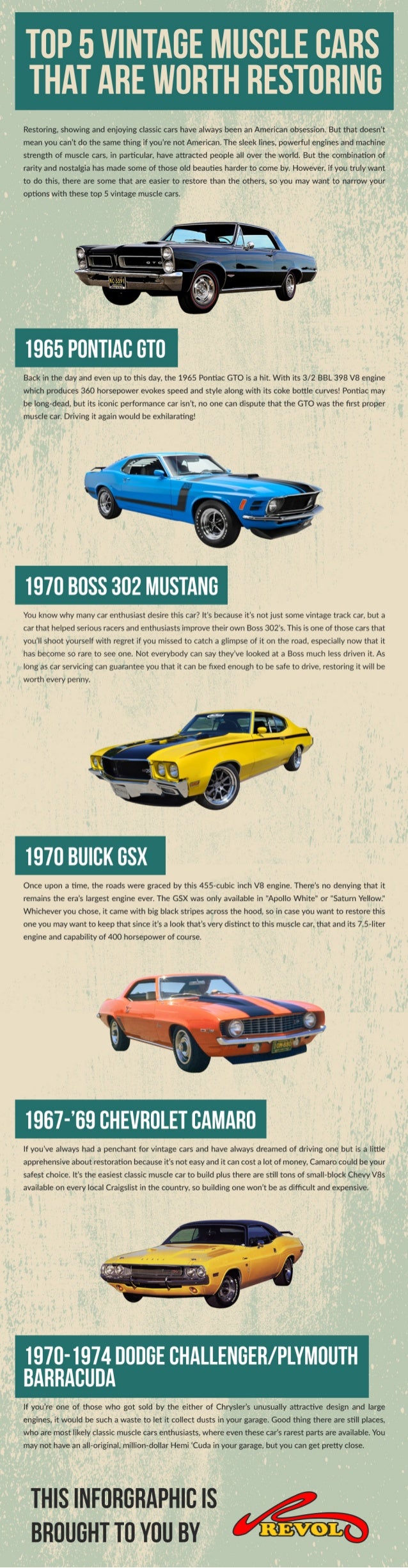 Top 5 Vintage Muscle Cars That Are Worth Restoring