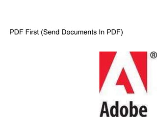 PDF First (Send Documents In PDF)  