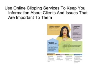 Use Online Clipping Services To Keep You Information About Clients And Issues That Are Important To Them  
