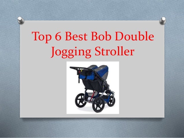 blue bob double jogging stroller