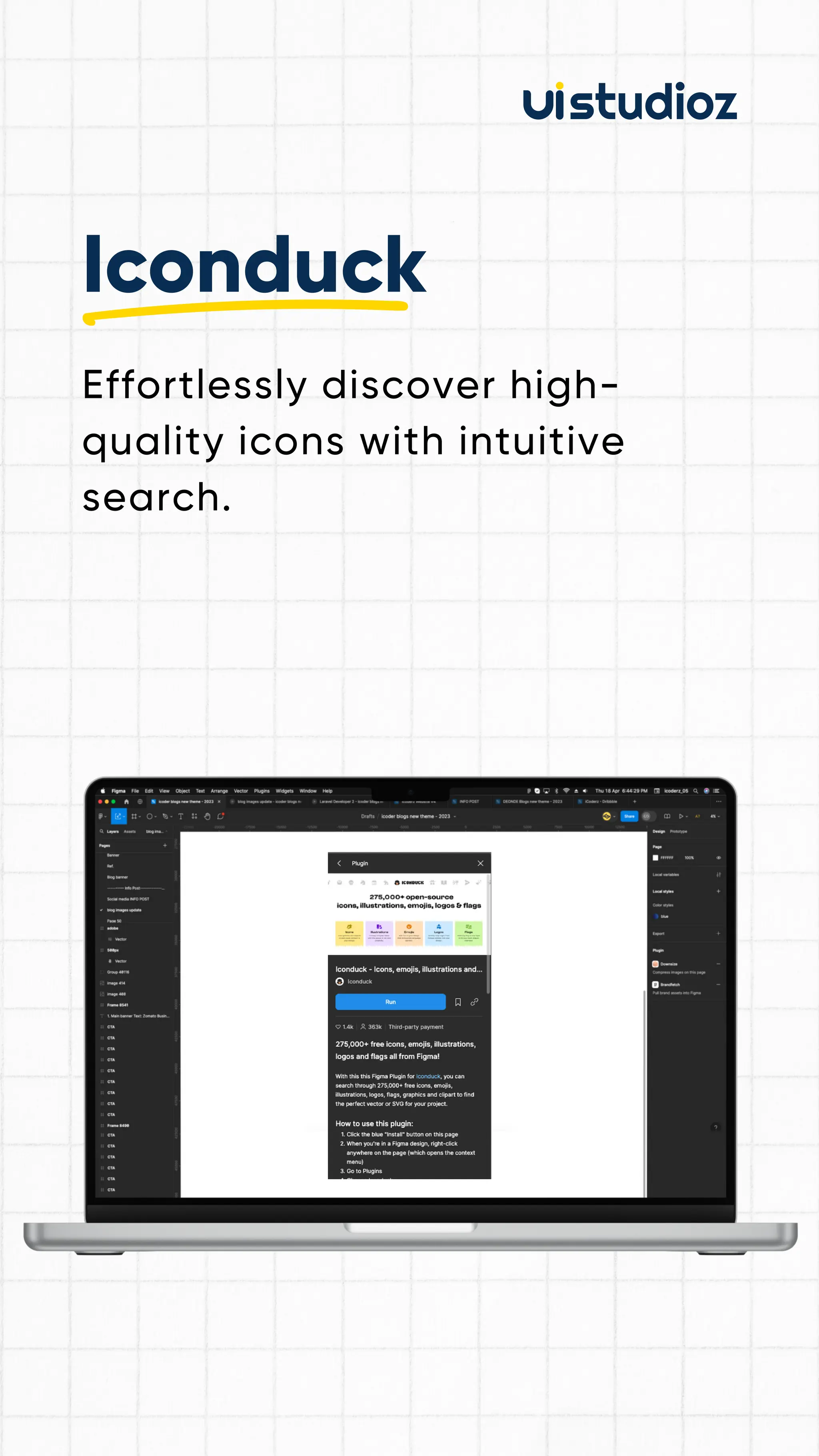 Effortlessly discover high-
quality icons with intuitive
search.
Iconduck
 