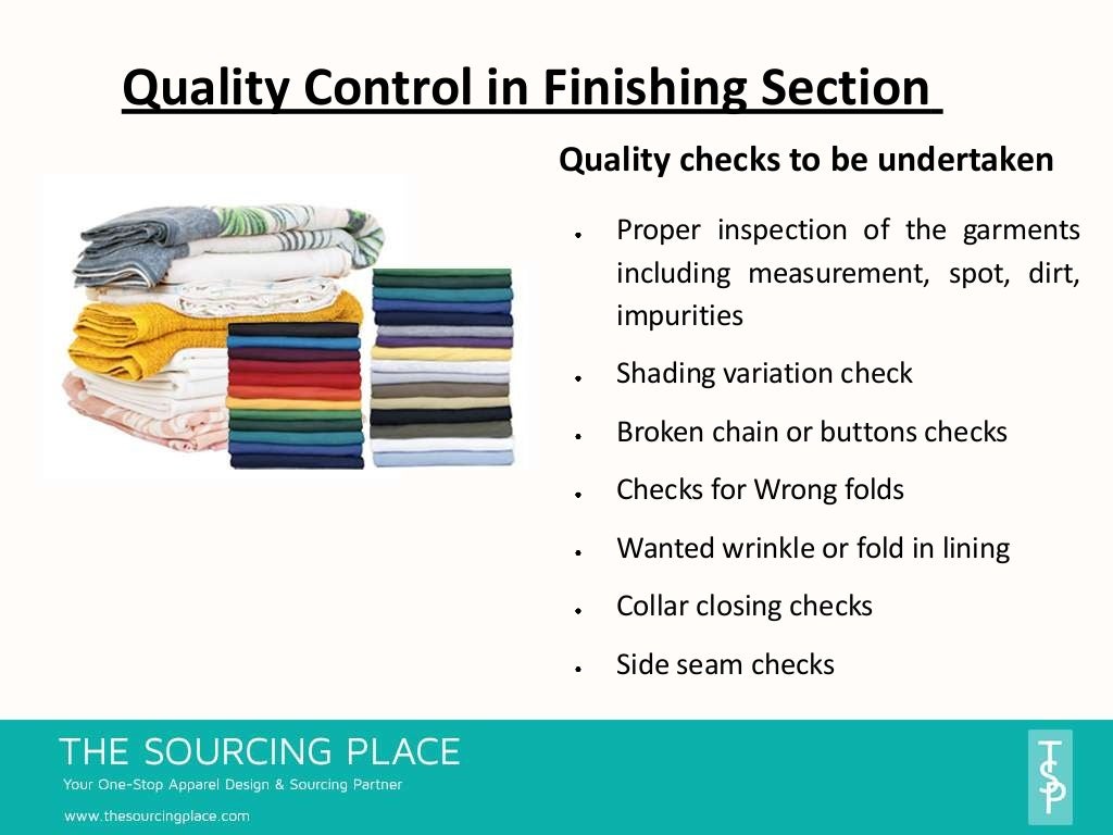 Top 6 garment manufacturing processes and quality checks