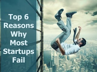 Top 6
Reasons
Why
Most
Startups
Fail
 
