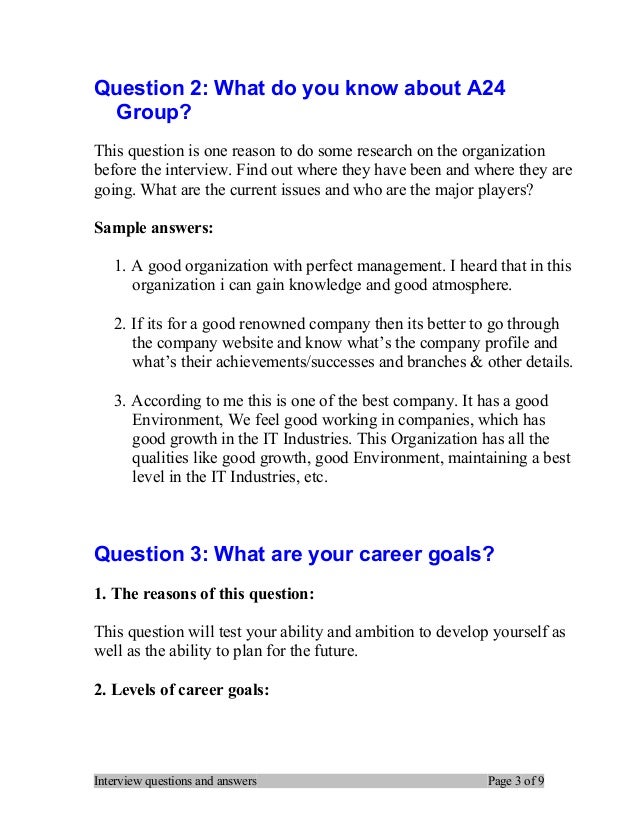 group interview questions